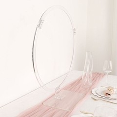 26 in Clear Round Acrylic FLORAL HOOP Standing Wreath Ring Centerpiece Party