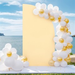 Backdrop Stand Set,Half Moon Shape Elastic Scalability Arch Backdrop Stand Cover