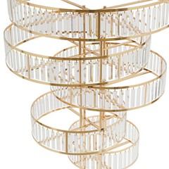 Wedding Gold Crystal Flower Stand Round Pedestal Stand Crystal Flower Stand NEW