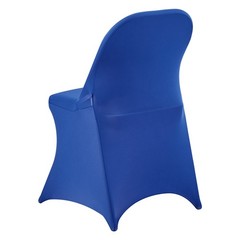 VEVOR 50PCS Blue Stretch Spandex Folding Chair Covers for Wedding Party Dining