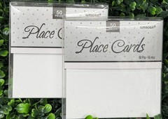 50 White Seating Place Cards-Any Formal Event – Wedding Celebration
