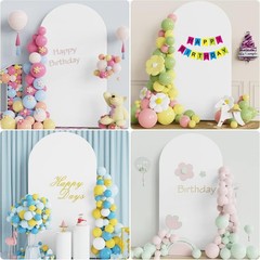 7.2 FT Wedding Arch Backdrop Stand and White Arch Cover Metal Arch Stand