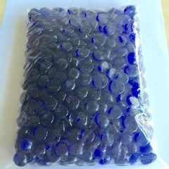 10 Lb Flat Glass Marbles/Pebbles (Very Dark Blue with iridescence 0.65″~900PCs)
