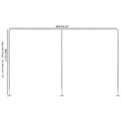 3x3m/3x6m Telescopic Heavy Duty Pipe and Drape Kit Wedding Backdrop Stand SALE
