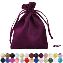 4×6″ SATIN BAGS with Pull String Wedding Party Gift Favors Pouches Wholesale