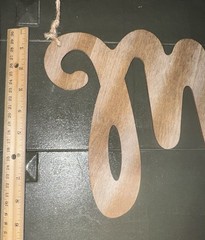 Wood & Twine Hanging “Mr & Mrs” Wedding Banner Brown 36 in x 8 in Romantic