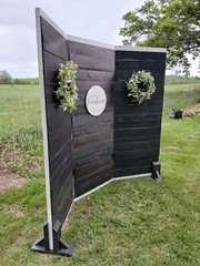 New Rustic Farmhouse Wood 3 Panel Backdrop Decor Display Wall- Weddings, Events