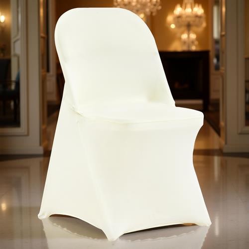 VEVOR IVORY 30PCS Stretch Spandex Folding Chair Covers-Wedding Dining pd 41z