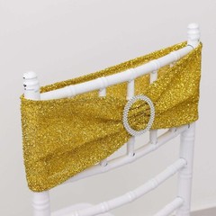 5 GOLD Spandex Chiavari Chair Cushion Covers Wedding Reception Party