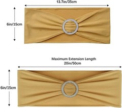 Chair Sashes Spandex Stretch Chair Bows with Buckle Slider for Wedding Party …