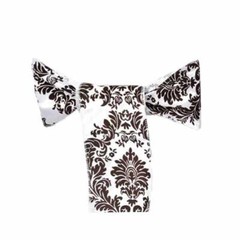 75 pcs Damask Flocking CHAIR SASHES Bow Ties Wedding Party Event Decorations
