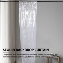 1Set Sequin Backdrop Curtain for Simple and Elegant Wedding Receptions