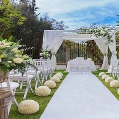 2mm Thick Disposable White Carpet, Suitable For Event Party Aisle, Wedding