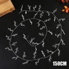 1.5M DIY Acrylic Crystal Beads Curtain Garland Branch String Party Wedding Decor
