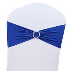 25/50/100PCS Spandex Stretch Chair Cover Sashes Bows Wedding Party Decoration