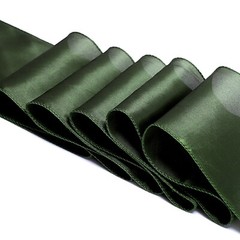 100 Olive Green Satin Chair Sashes Silky Sateen Chair Bows wedding party décor