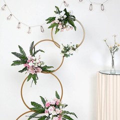 5 feet Metal HOOPS Pillar Stand BACKDROP DECORATION Wedding Party Home Supplies