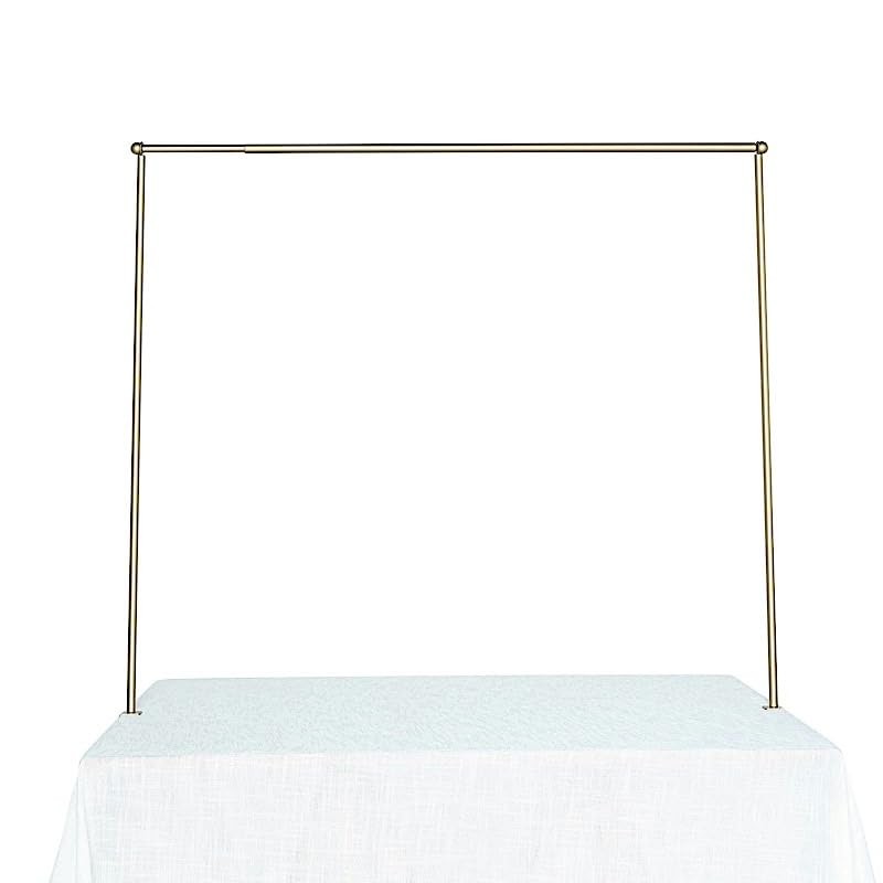 BalsaCircle 42-Inch Tall Gold Adjustable Over The Table Rod Stand B3320,