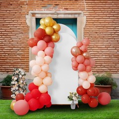 Lightweight White Spandex Arch Cover – 6FT Backdrop for Events & Ceremonies
