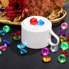 100 Pcs Crystals Pirate Treasure Colorful Vase Fake Gems Jewels
