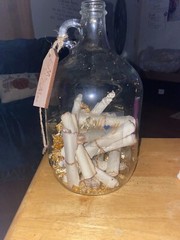 message in a bottle glass