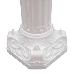 2 Pcs White Roman Pillar Wedding Roman Column Decorative Flowerpot Holder Column