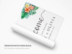 Custom Wedding Welcome Sign Tropical Flower Outdoor Indoor Sign For Gift