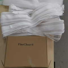 Large White Wedding Pew Bows with Tulle Tails – 12 Set Aisle Decorations