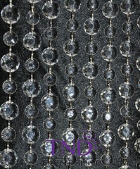 ROUND ACRYLIC CRYSTAL GARLAND STRAND CHAIN HANGING DIAMOND WEDDING TREE DECOR