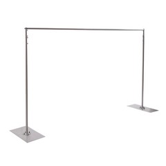 Silver Backdrop Stand Professional Backdrop Stand Pipe Kit High-quality Steel