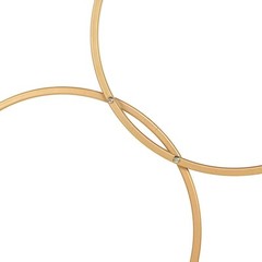 5 ft GOLD Metal HOOPS Pillar BACKDROP STAND Wedding Party Events Home Supplies