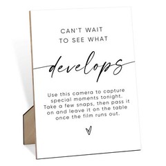 Wooden Sign Wedding Decoration, 8″ x 11″ Modern Tabletop Mount, Love Theme, L…