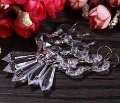 300pcs Christmas Tear Drop Ornaments Festival Party Xmas Tree Hanging Decoration