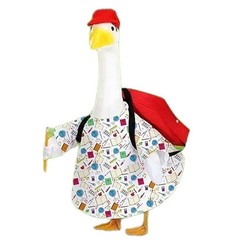 Porch Goose Clothes Back to School Set Fits For 23 Inch Lawn Goose with Bag