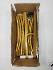 SHALORY 7.2 FT Metal Arch Backdrop Stand, Gold Metal Arch-great for parties