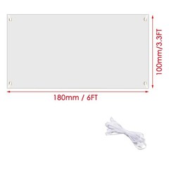 Polyester Blank Banner: Sets of 3.3 x 6 Ft Paintable Signs with Hanging Rope …