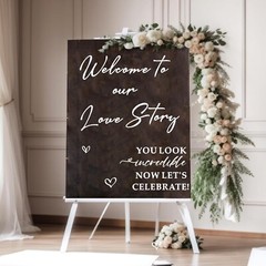 Wedding Welcome Signs Wedding Stickers Welcome to Our Love Story Sign Decals …