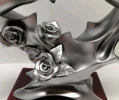 Bond of Marriage With This Ring Sculpture Engraved Plate With Proverbs 3:15
