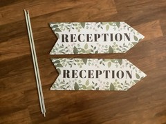 Wedding Reception Signs Set Of 2