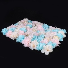 12PCS Artificial Flower Wall Panel White Hydrangea Rose Wedding Backdrop Decor