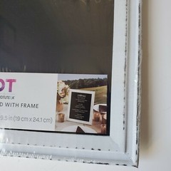 2 David Tutera Chalkboard Frame White Wash 7.5×9.5″ Blackboard Surface Farmhouse