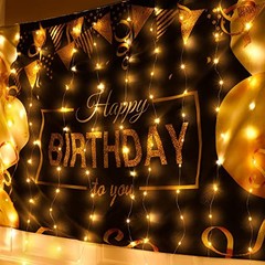 LED Window Curtain Light, Warm White Fairy String Light with Remote Control