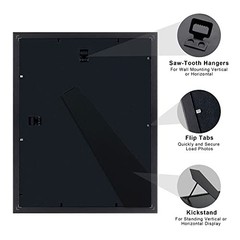 x4 Diploma Frame Certificate Degree Document Frame with High Definition 1 Black