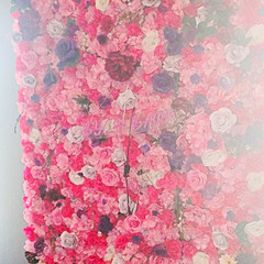 Artificial Floral Flower Wall Backdrop Panel Wedding Decor Pink White Purple