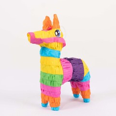 3 Assorted Colorful Paper Mini Donkey Pinatas for Fiesta Party Decorations