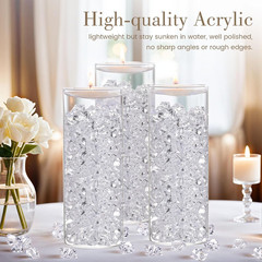 150 Piezas Diamantes Falsos de Plastico Acrilico para Decoracion Bodas y Eventos