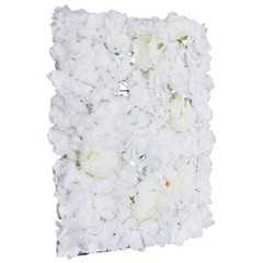 23″ x 15″ Silk Artificial Hydrangea Flower Wall Panels Wedding Decoration 6Pcs