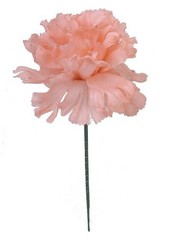 Larksilk Peach Carnations, Fake Flowers, 100 Pack for Events, Weddings, DIY