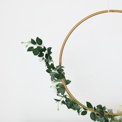 24″ wide Round Metal Floral Hoop Wreath Ring Wedding Party Events Decorations