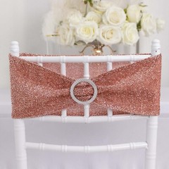 5 ROSE GOLD Spandex Chiavari Chair Cushion Covers Wedding Reception Party
